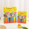 Colorful cake 3D patching powder gift bag, handbag, gilded powder paper bag, birthday return gift, souvenir from South America Application Scenario